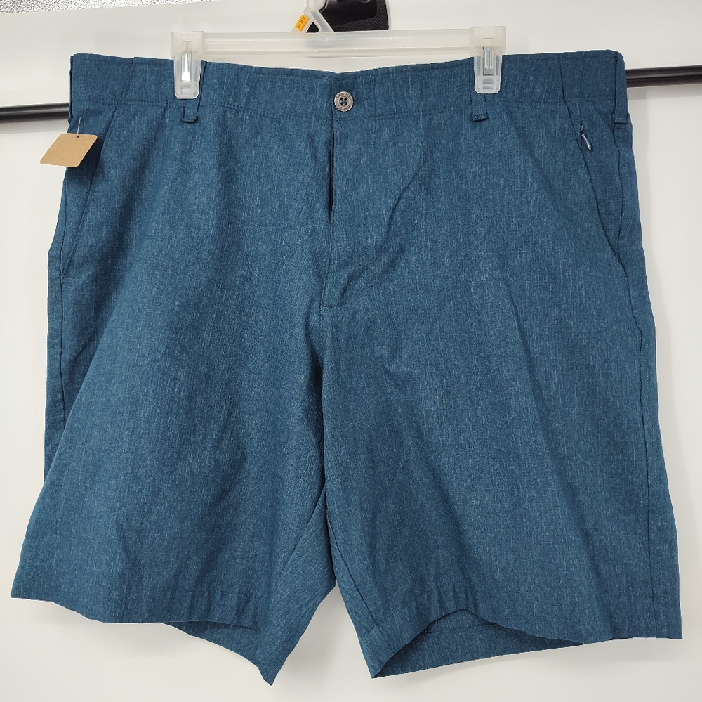 Swiss Tech Men's Blue Flat Front Shorts Size 40